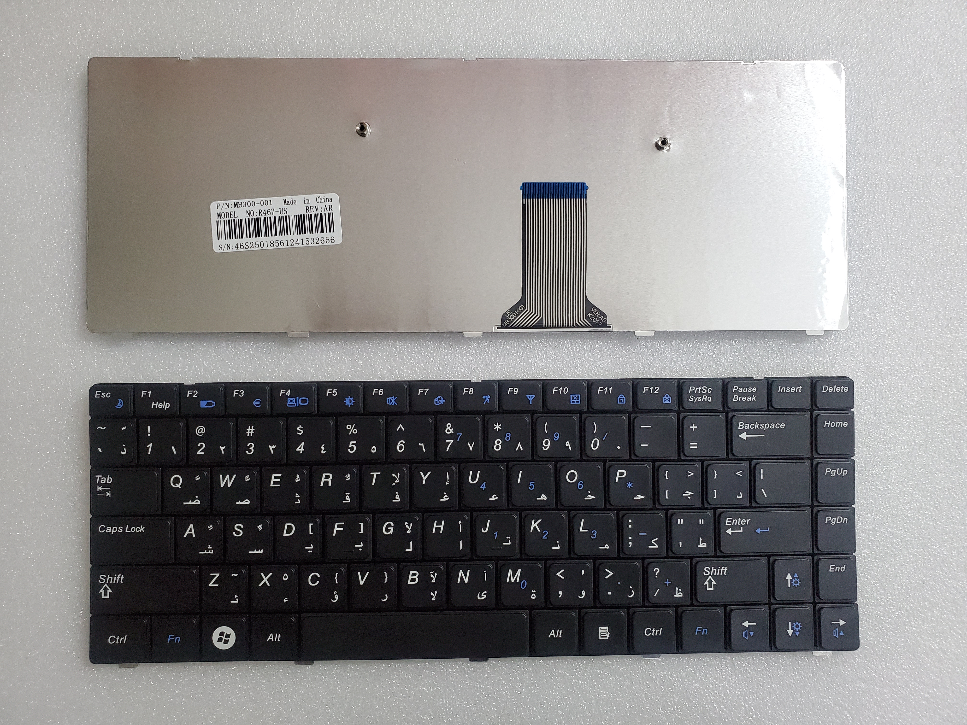 Picture of New Replacement Laptop Keyboard For SAMSUNG R467 BLACK (OEM) AR Layout